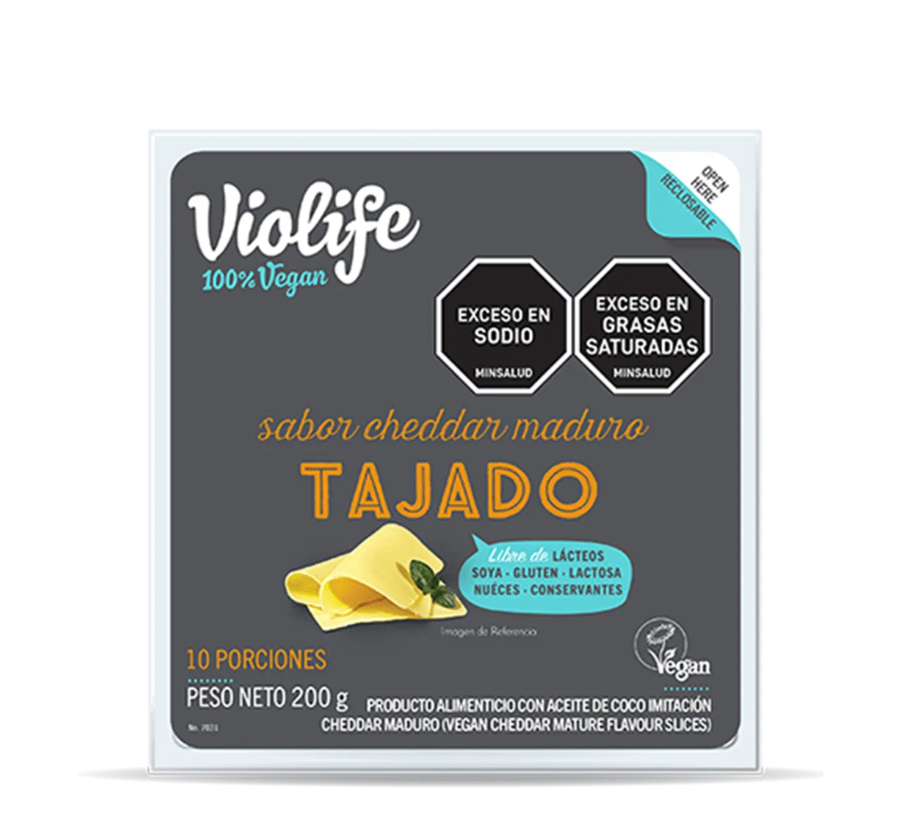 Violife Tajado Sabor Cheddar Maduro