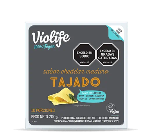 Violife Tajado Sabor Cheddar Maduro