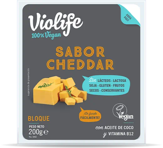 Violife bloques con sabor Cheddar