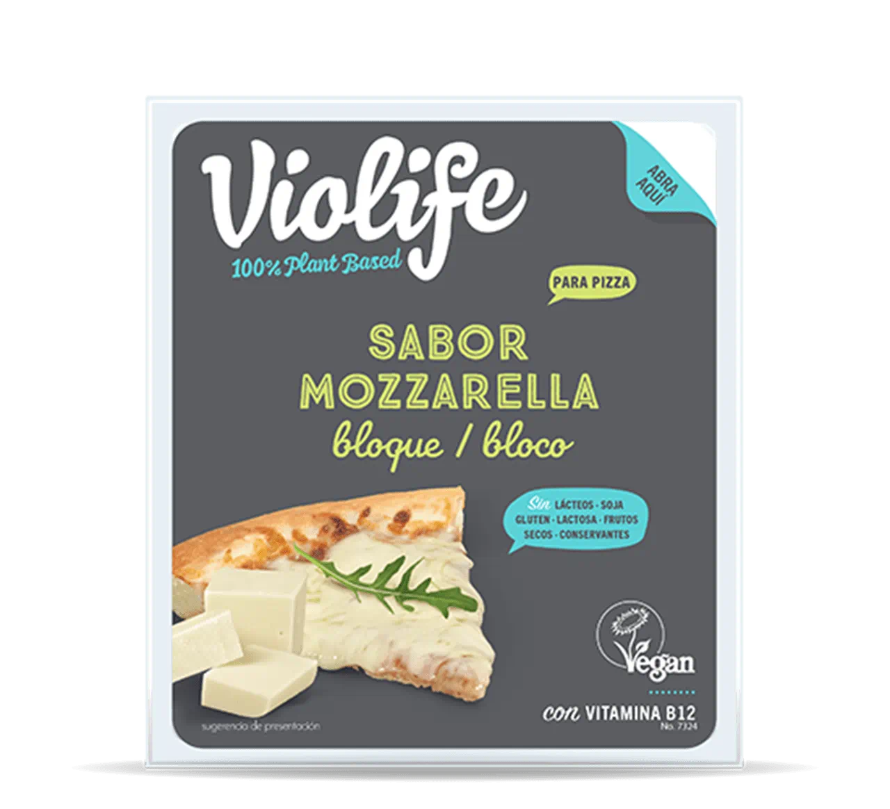 Violife Bloque Para La Pizza con Sabor a Mozzarella