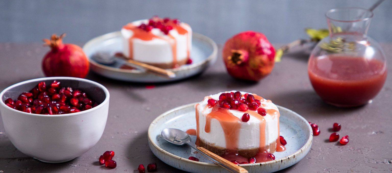 recipe image Gâteau au Fromage à la Grenade