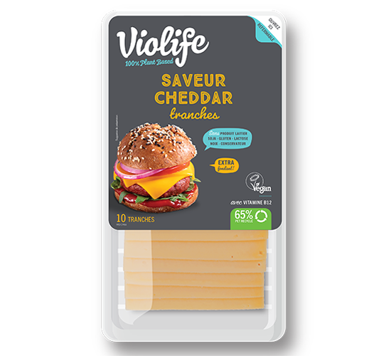 Violife tranches saveur cheddar