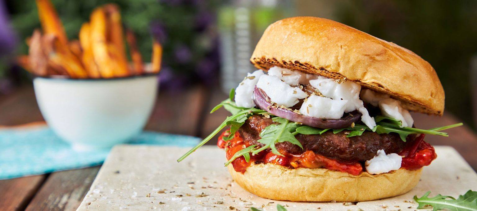 recipe image Burger à la Grecque