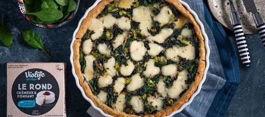 recipe image Quiche poireau et aux épinard
