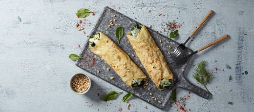 recipe image Crêpes aux épinards