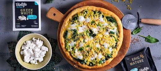 recipe image Pizza aux épinards