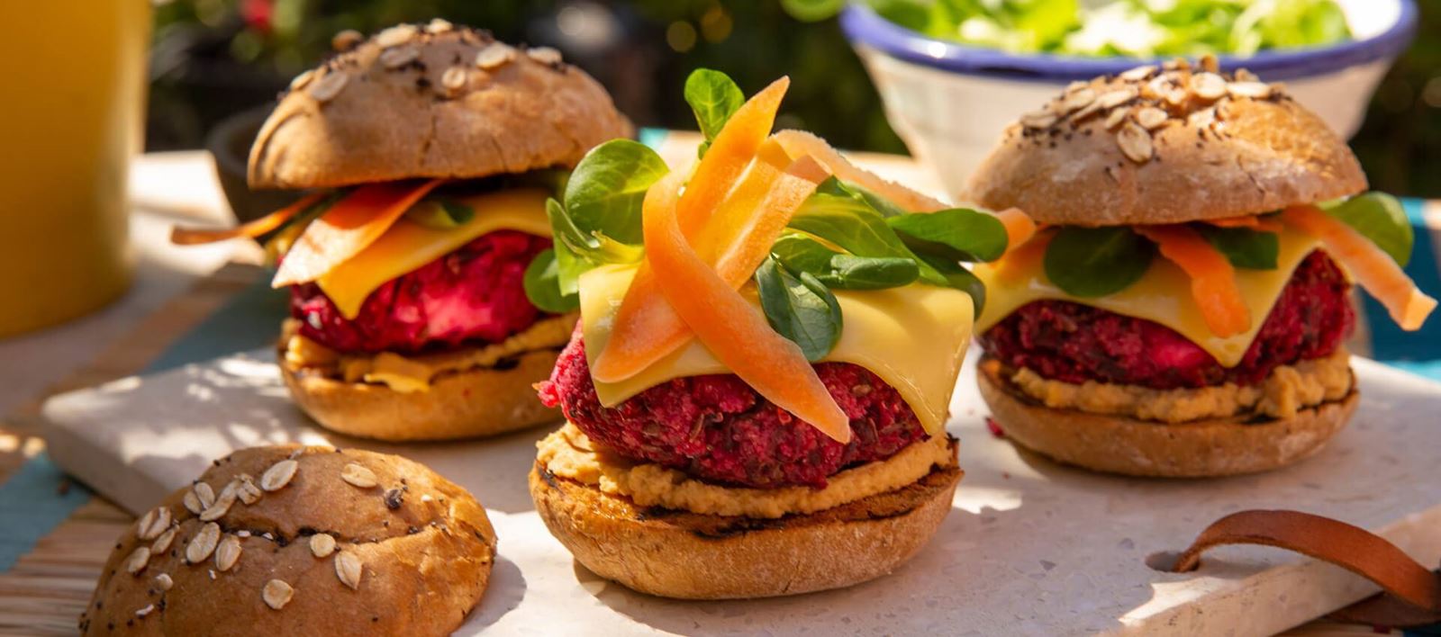 recipe image Burger Vegan à la Betterave