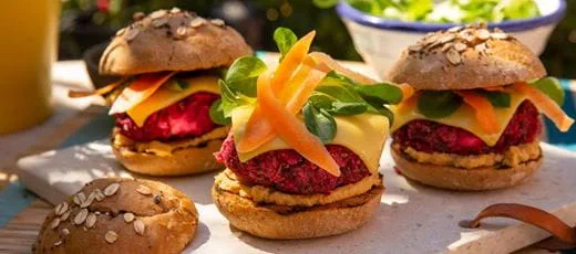 recipe image Burger Vegan à la Betterave
