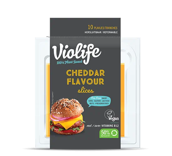 Violife Cheddar flavour slices