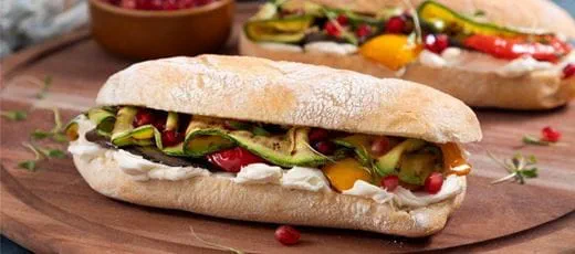recipe image Ciabatta met Gegrilde Groenten